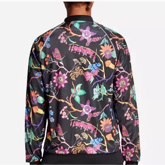 ADIDAS Track Jacket “ Poisonous Garden"
Black Floral Print Size- XS - Picture 3 of 8